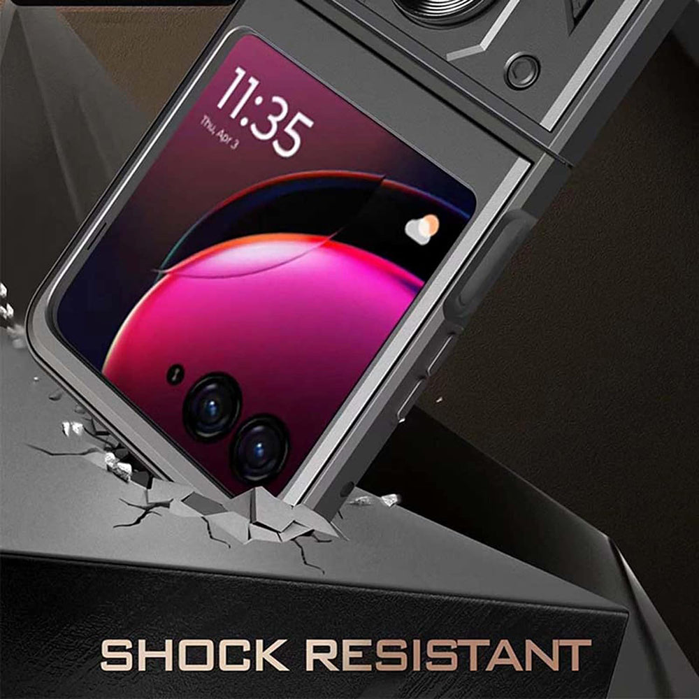Ovitek za Motorola Razr 50 Ultra, Techsuit, CamShield, Modra