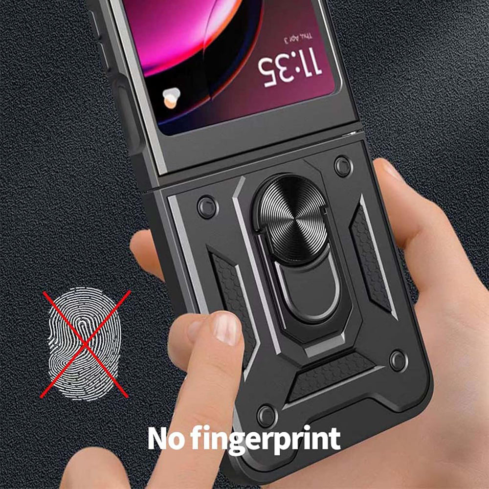 Ovitek za Motorola Razr 50 Ultra, Techsuit, CamShield, Modra