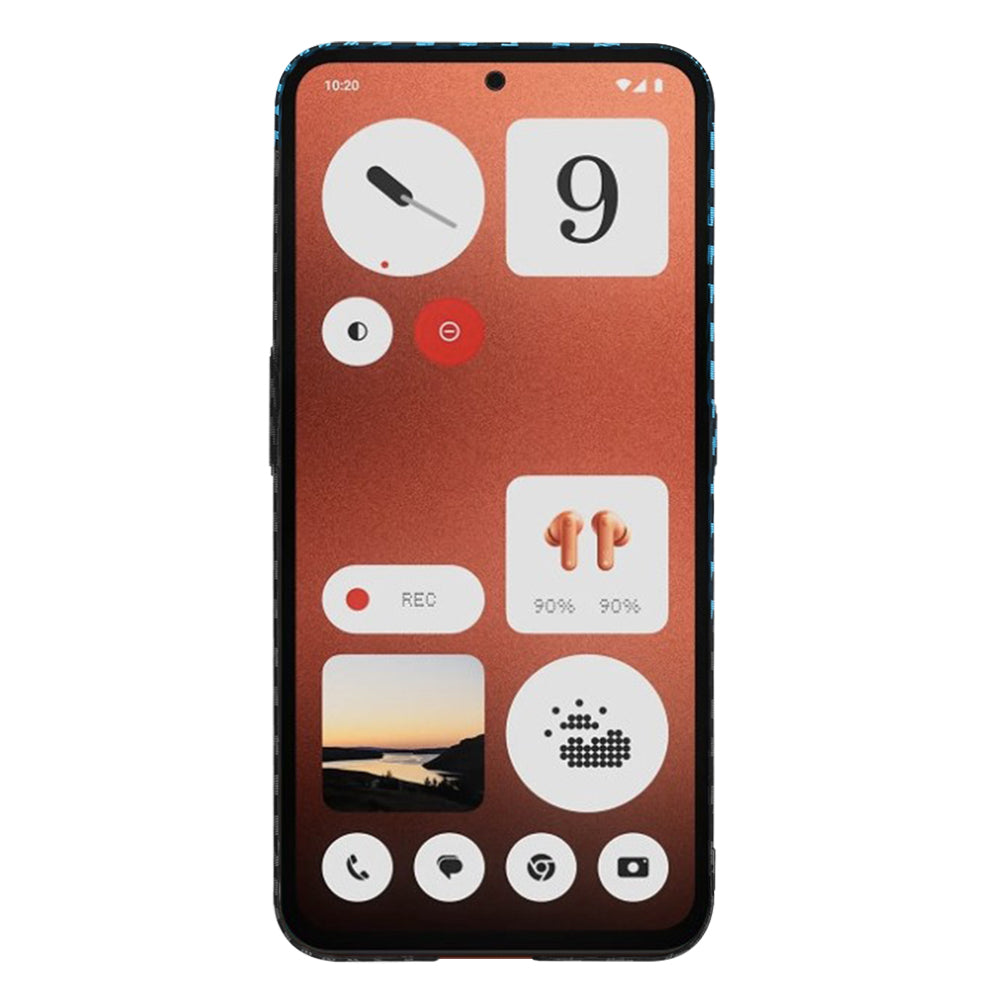 Ovitek za Nothing CMF Phone 1, Techsuit, Carbonite FiberShell, Črna Bleu