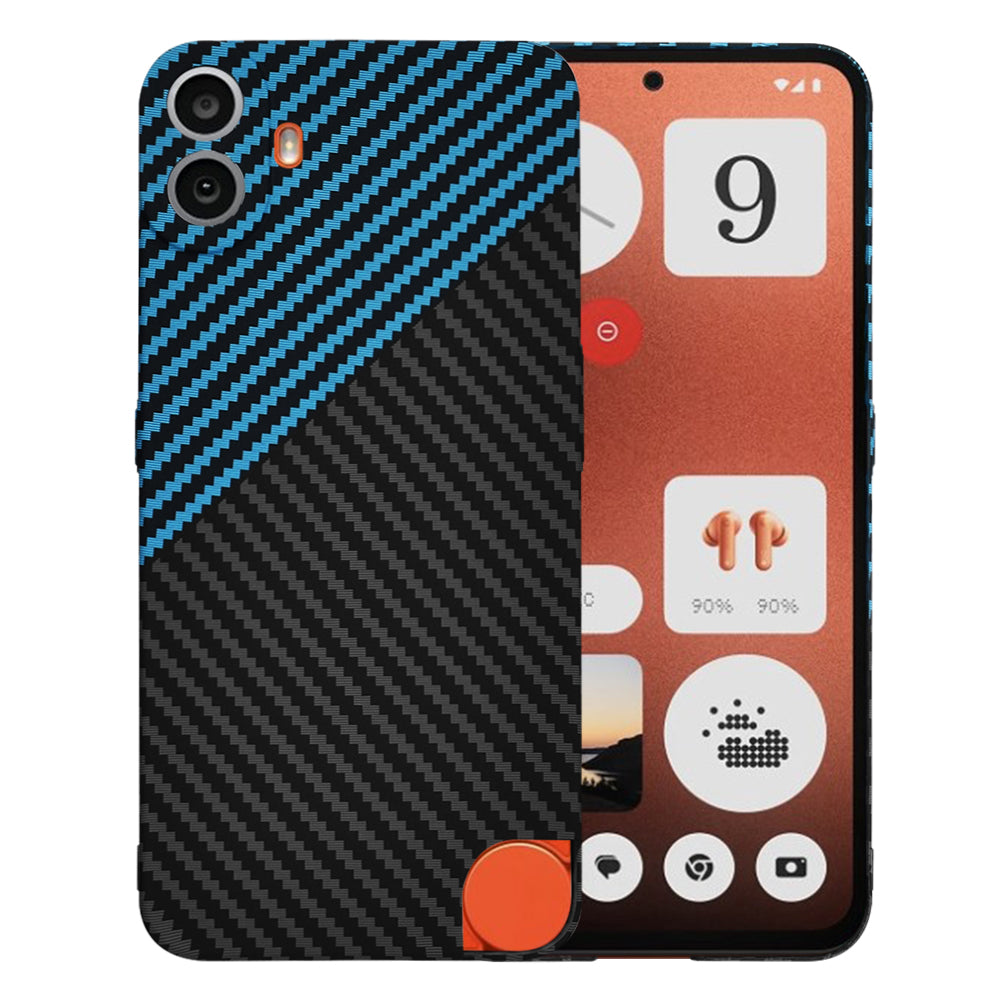 Ovitek za Nothing CMF Phone 1, Techsuit, Carbonite FiberShell, Črna Bleu