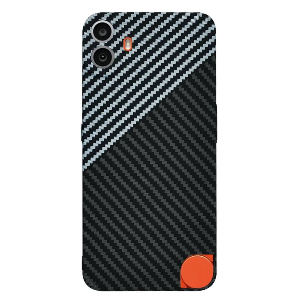 Ovitek za Nothing CMF Phone 1, Techsuit, Carbonite FiberShell, Črno Siva