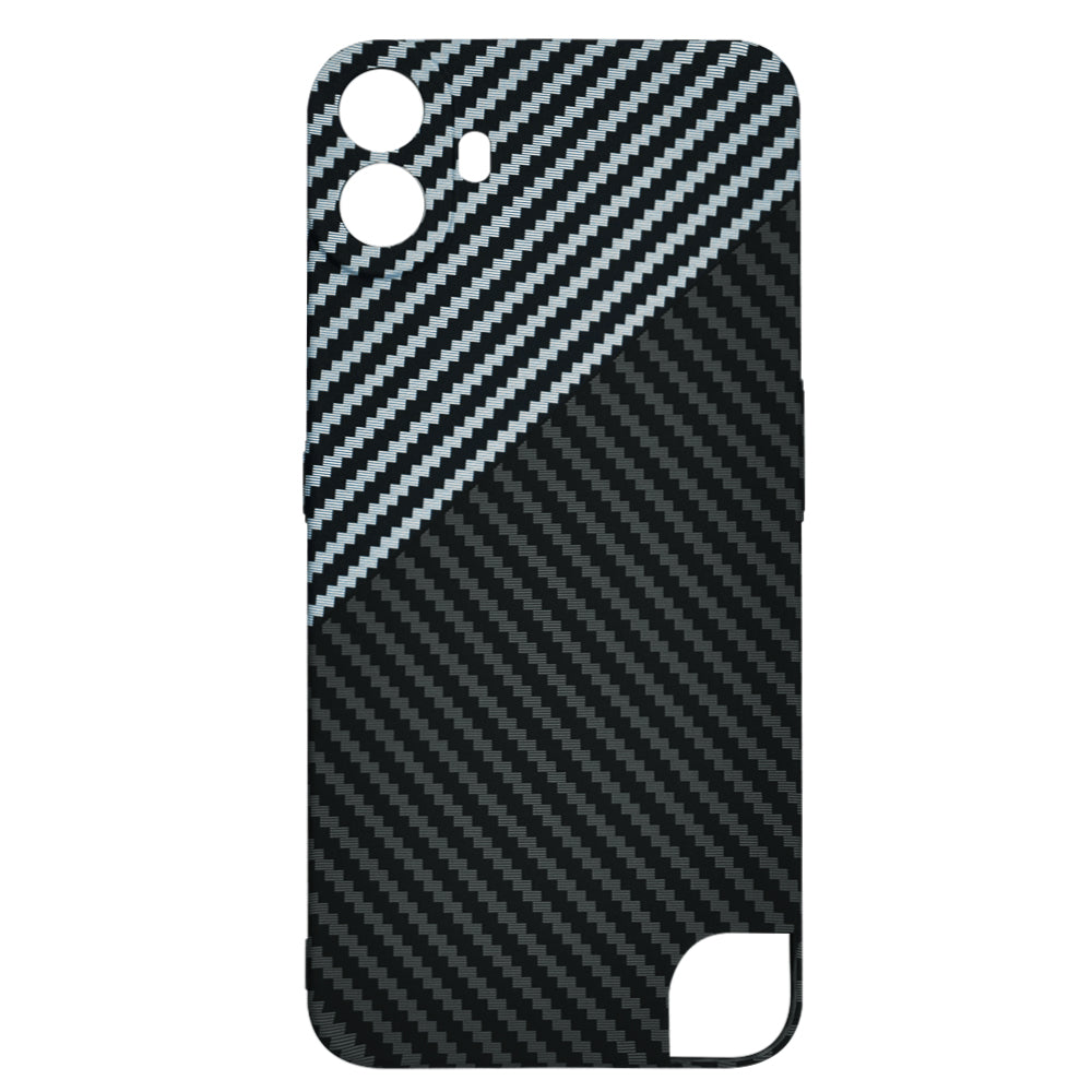 Ovitek za Nothing CMF Phone 1, Techsuit, Carbonite FiberShell, Črno Siva