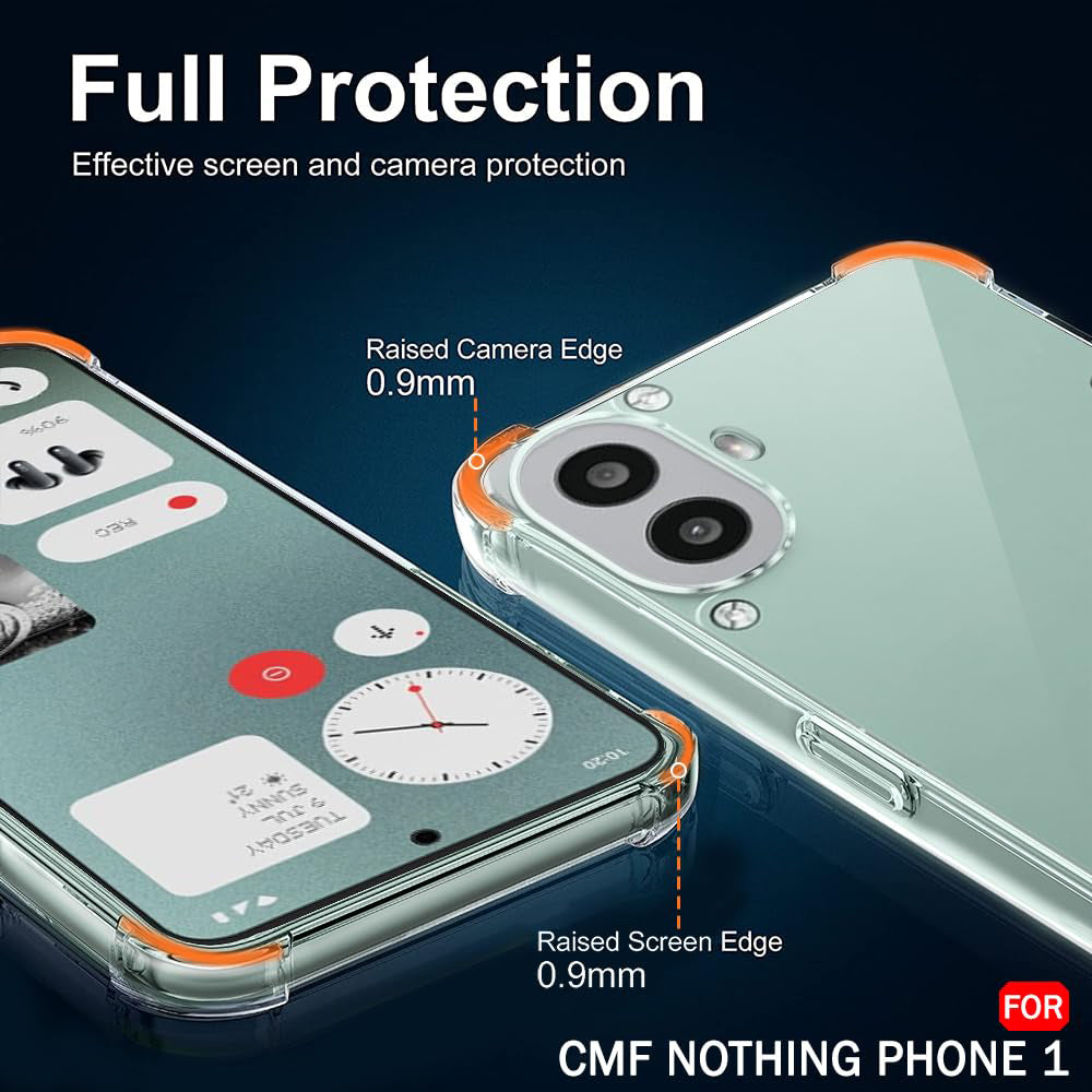 Ovitek za Nothing CMF Phone 1, Techsuit, Proti udarcem Prozoren, Prosojen