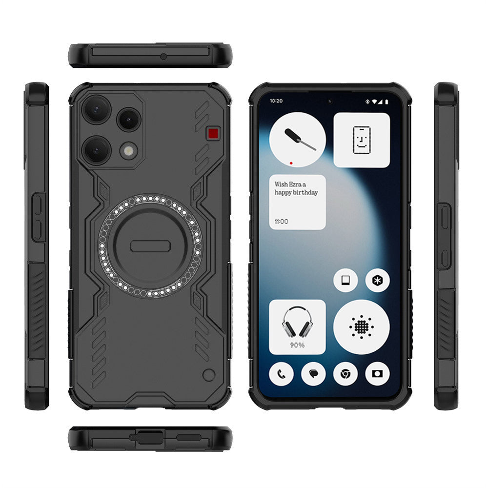 Ovitek MagSafe za Nothing Phone (3a) Lite, Techsuit, ArmorMag, Črn