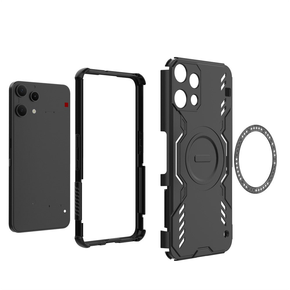 Ovitek MagSafe za Nothing Phone (3a) Lite, Techsuit, ArmorMag, Črn