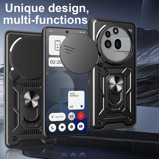 Ovitek za Nothing Phone (3a) Pro, Techsuit, CamShield, modra
