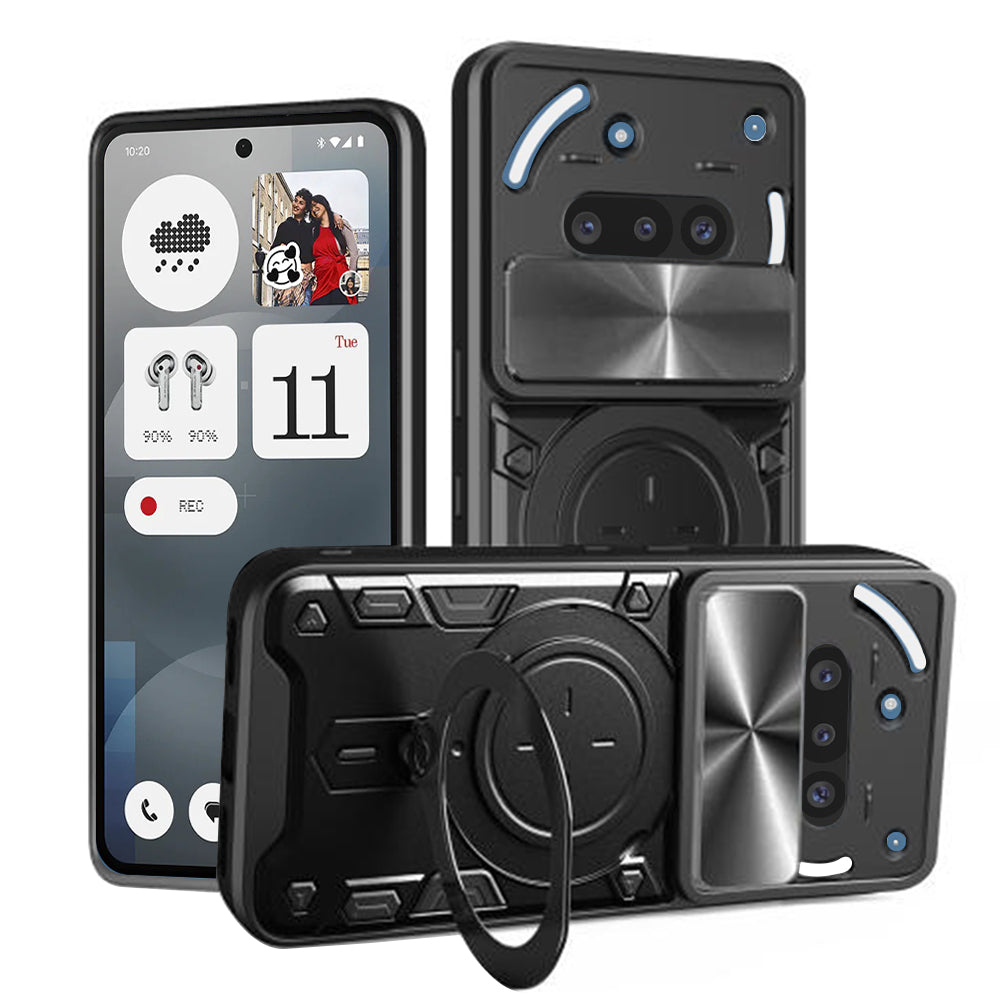 Ovitek za Nothing Phone (3a), Techsuit, CamGuard Pro, Črn