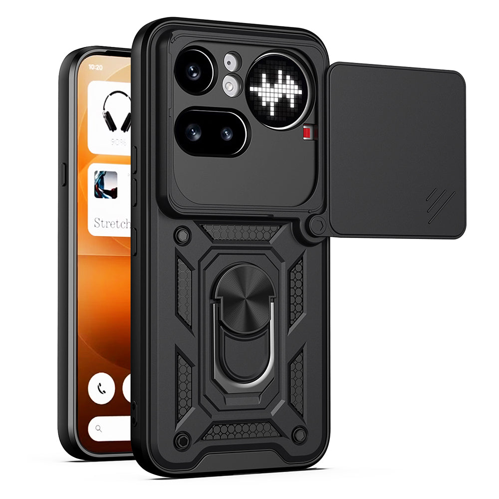 Case for Nothing Phone (4a) Pro, Techsuit, CamShield, Black
