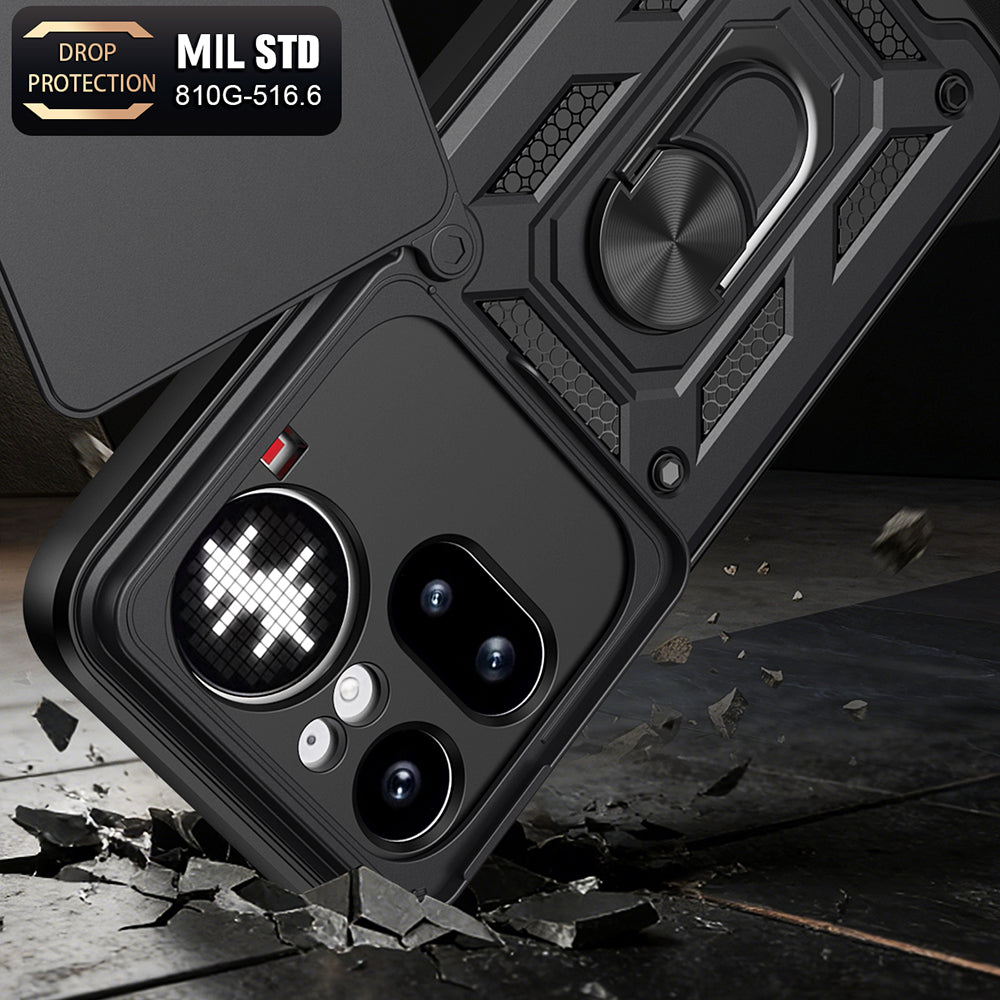 Case for Nothing Phone (4a) Pro, Techsuit, CamShield, Black