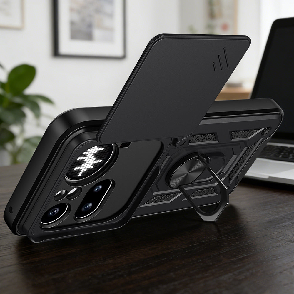 Case for Nothing Phone (4a) Pro, Techsuit, CamShield, Black