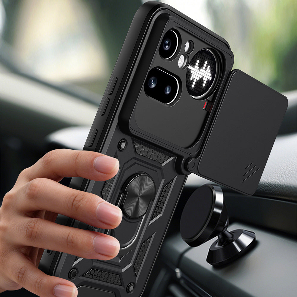 Case for Nothing Phone (4a) Pro, Techsuit, CamShield, Black