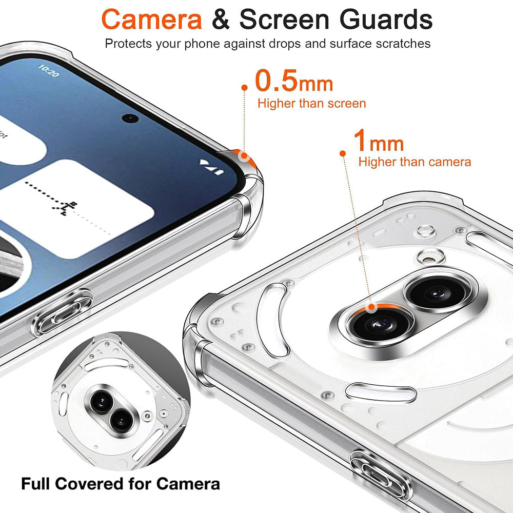 Ovitek za Nothing Phone (4a) Pro, Techsuit, Shockproof Clear, Prozoren