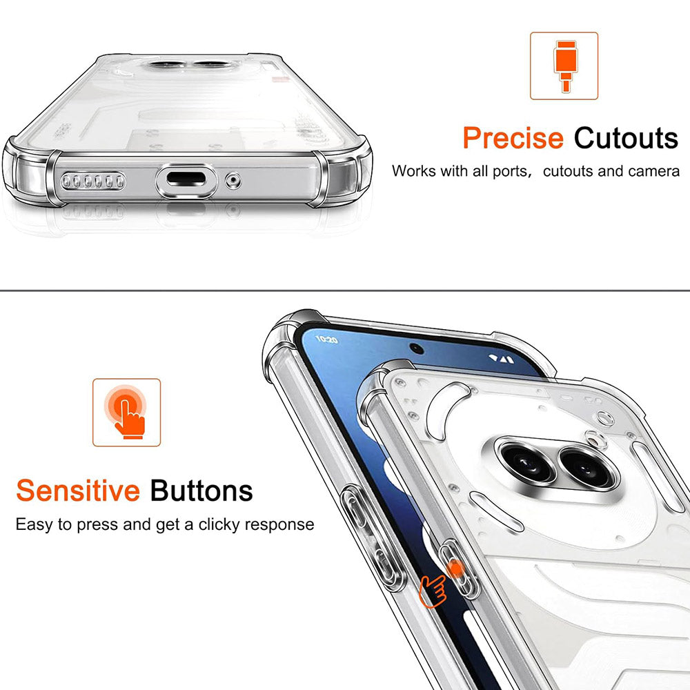 Ovitek za Nothing Phone (4a) Pro, Techsuit, Shockproof Clear, Prozoren