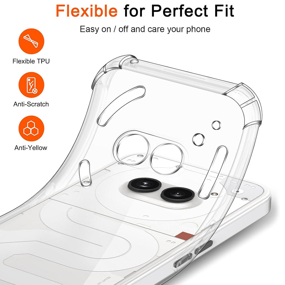 Ovitek za Nothing Phone (4a) Pro, Techsuit, Shockproof Clear, Prozoren