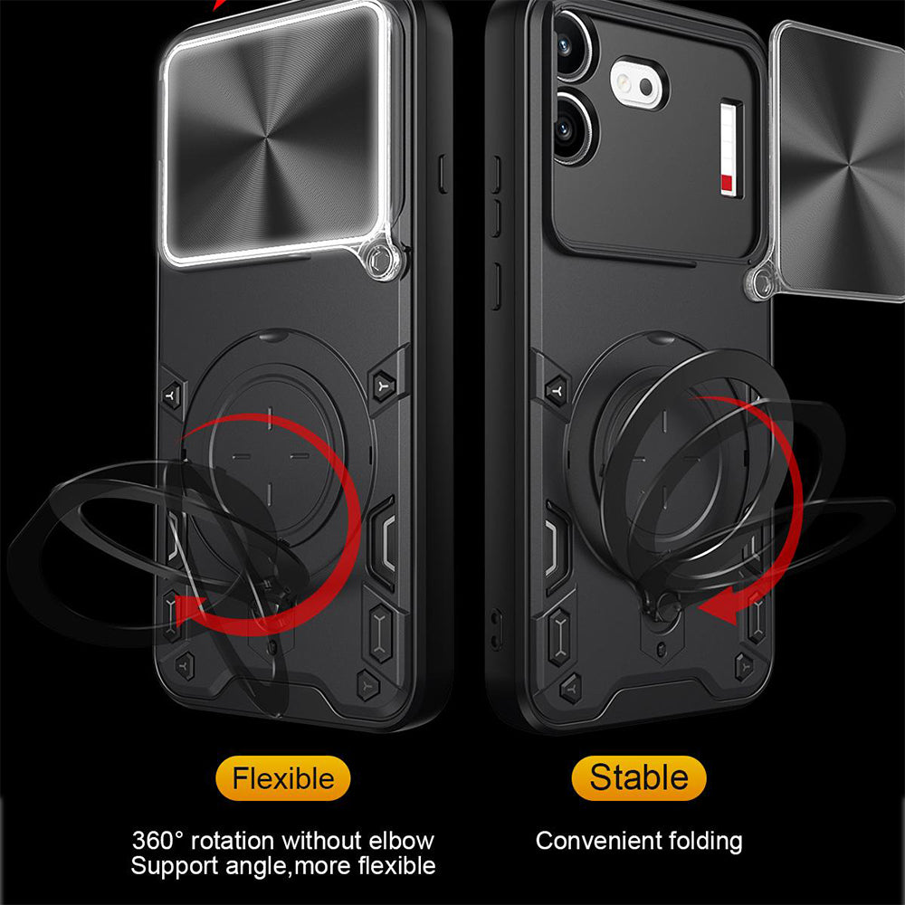 Ovitek za Nothing Phone (4b), Techsuit, CamGuard Pro, Črn