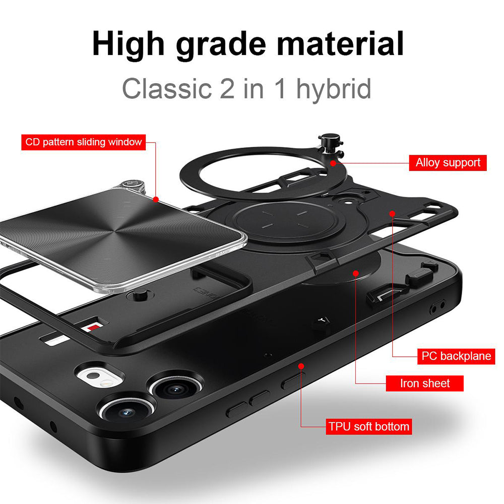Ovitek za Nothing Phone (4b), Techsuit, CamGuard Pro, Črn
