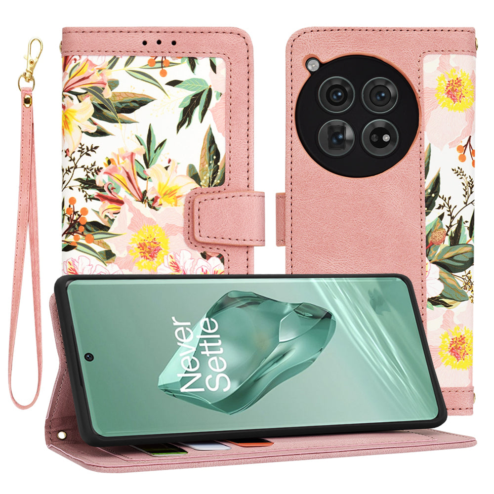 Ovitek za OnePlus 12, Techsuit, FlipCraft, roza