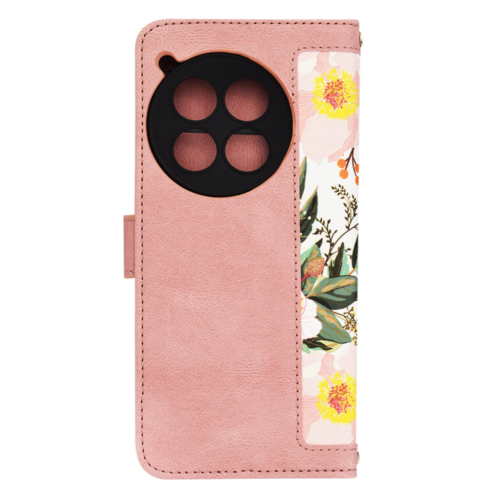 Ovitek za OnePlus 12, Techsuit, FlipCraft, roza