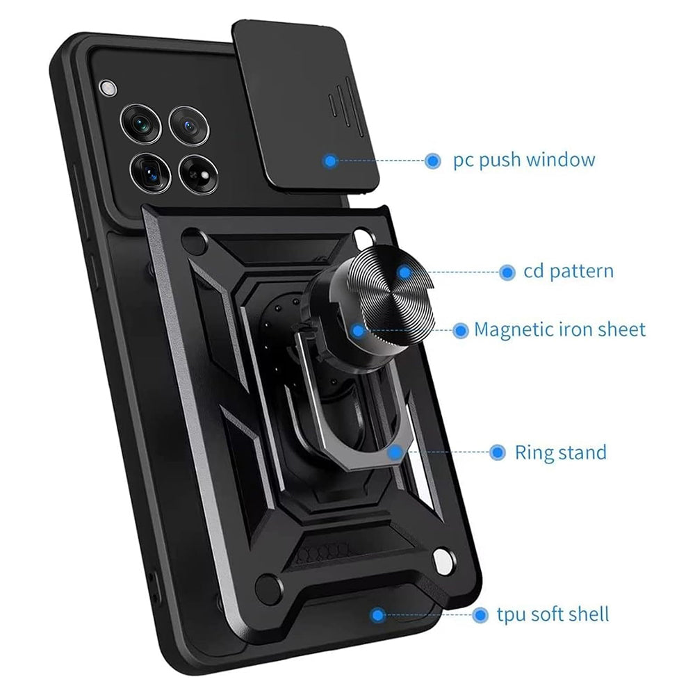 Ovitek za OnePlus 12R, Techsuit, CamShield, roza