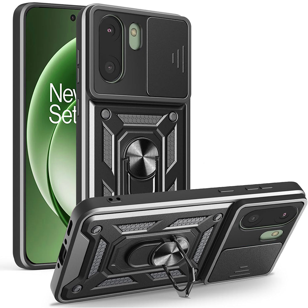 Ovitek za OnePlus 15R, Techsuit, CamShield, Črn