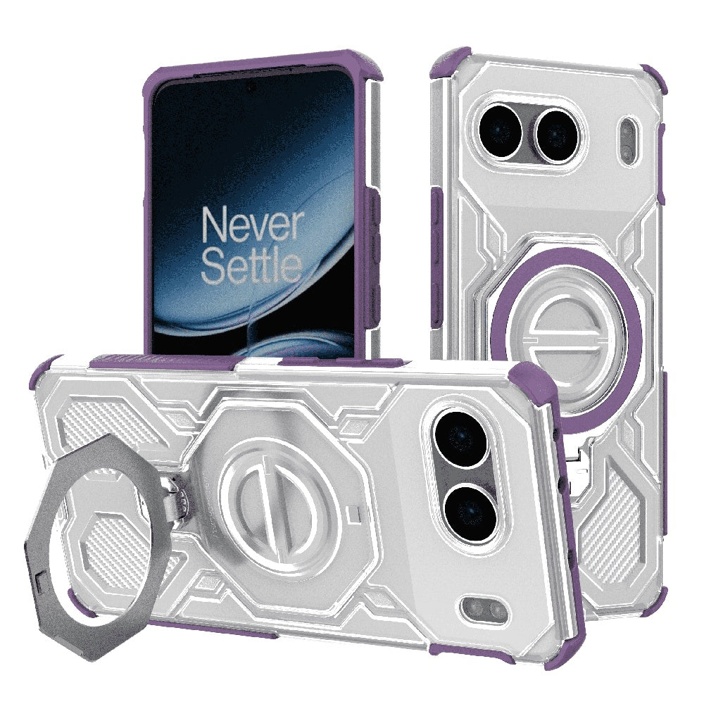 Ovitek za OnePlus Nord 4, Techsuit, Carbon Shield Pro, Vijolična