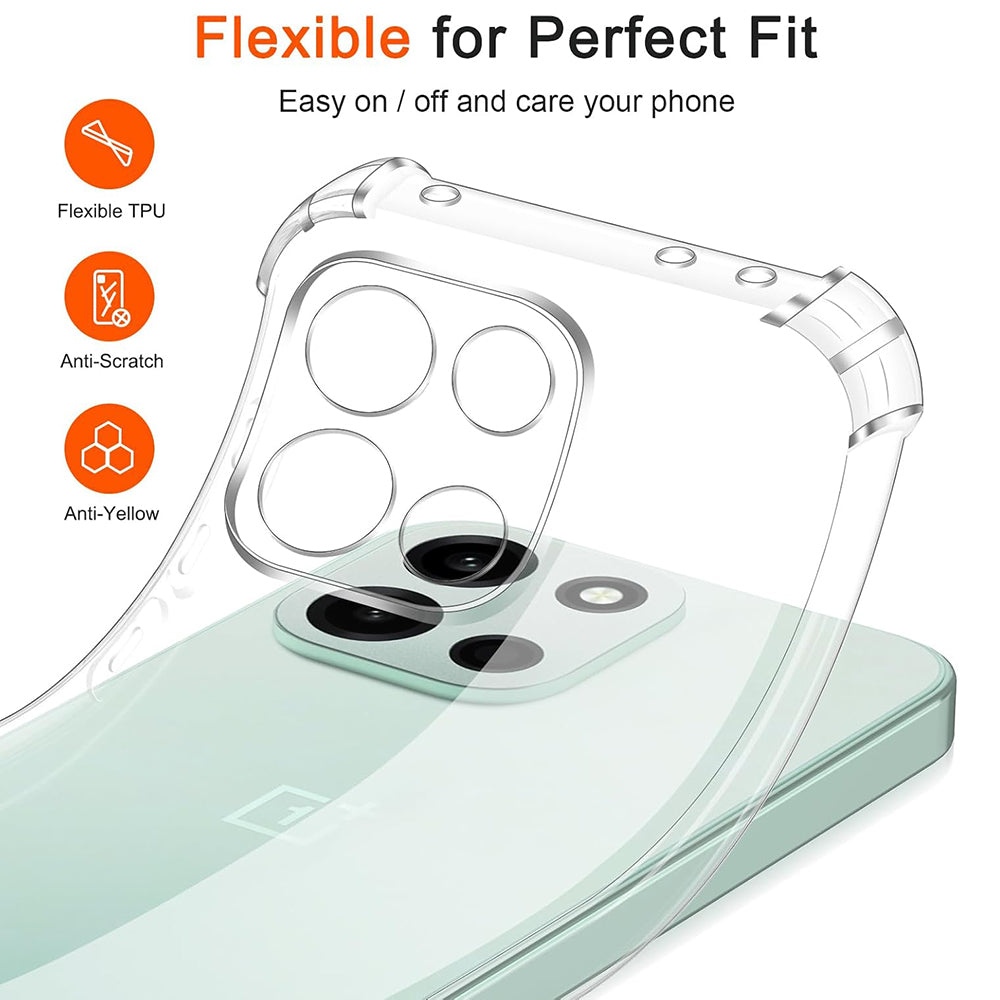 Ovitek za OnePlus Nord 6, Techsuit, Shockproof Clear, Prozoren