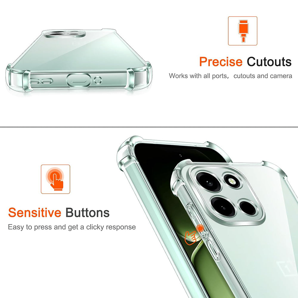 Ovitek za OnePlus Nord 6, Techsuit, Shockproof Clear, Prozoren