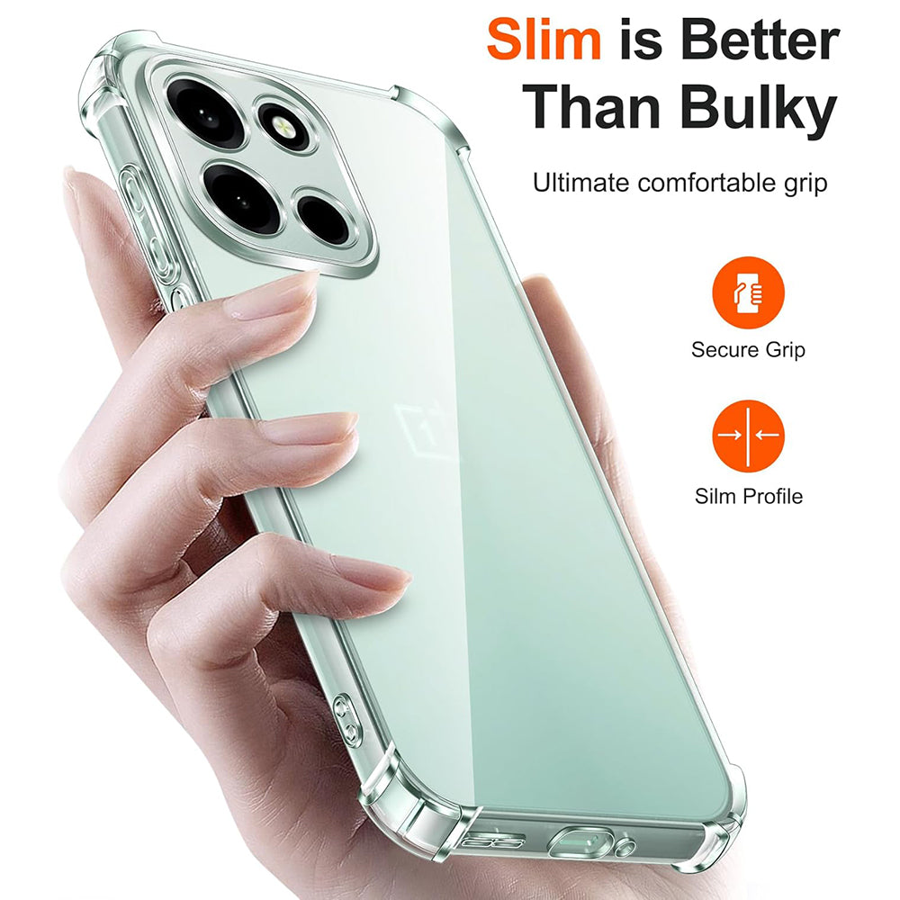 Ovitek za OnePlus Nord 6, Techsuit, Shockproof Clear, Prozoren