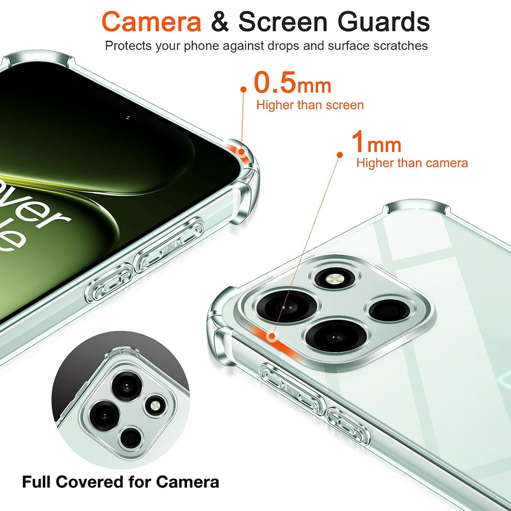 Ovitek za OnePlus Nord 6, Techsuit, Shockproof Clear, Prozoren
