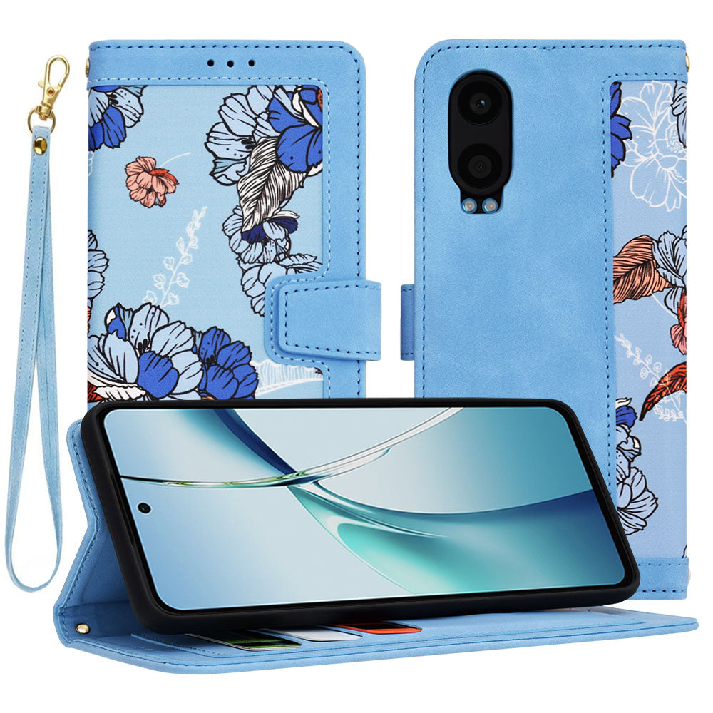 Ovitek za OnePlus Nord CE4 Lite, Techsuit, FlipCraft, modra