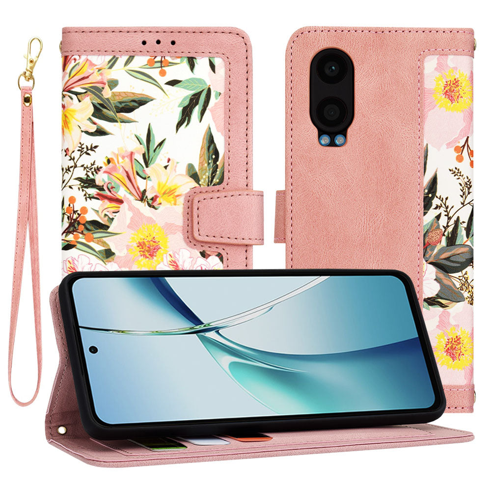 Ovitek za OnePlus Nord CE4 Lite, Techsuit, FlipCraft, roza