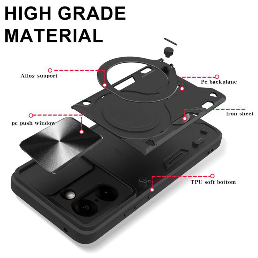 Ovitek za OnePlus Nord CE5, Techsuit, CamGuard Pro, Črn