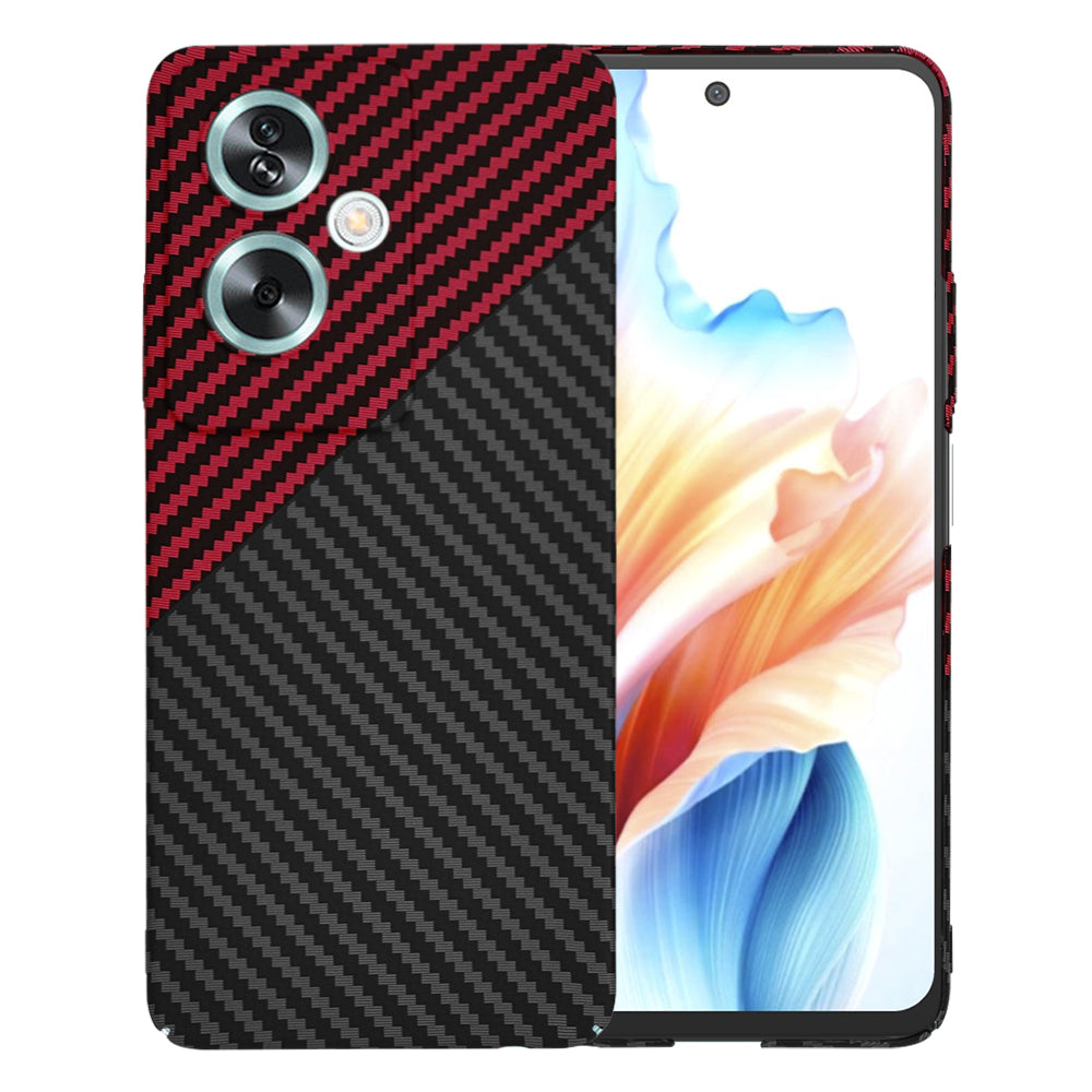 Ovitek za OnePlus Nord N30 SE / Oppo A79, Techsuit, Carbonite FiberShell, Črno Rdeč