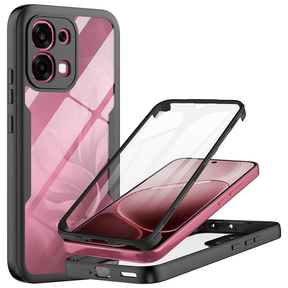 Ovitek za Oppo A6 Pro 5G / A6 Pro 4G, Techsuit, ColorVerse 360, Črn