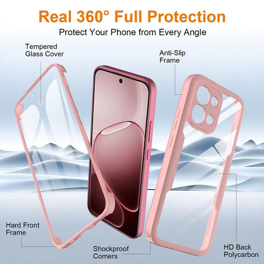 Ovitek za Oppo A6 Pro 5G / A6 Pro 4G, Techsuit, ColorVerse 360, roza