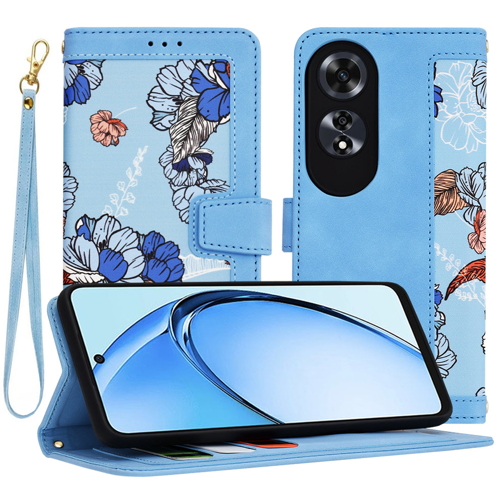 Ovitek za Oppo A60, Techsuit, FlipCraft, modra