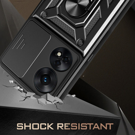 Ovitek za Oppo A78 4G, Techsuit, CamShield, Črn