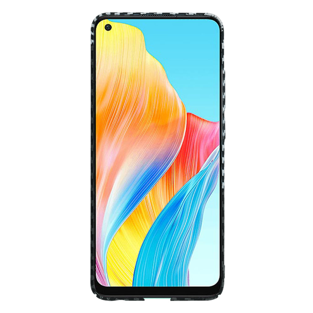 Ovitek za Oppo A78 4G, Techsuit, Carbonite FiberShell, Črno Siva