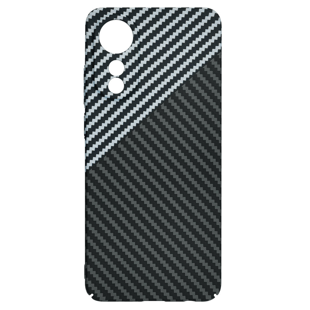 Ovitek za Oppo A78 4G, Techsuit, Carbonite FiberShell, Črno Siva