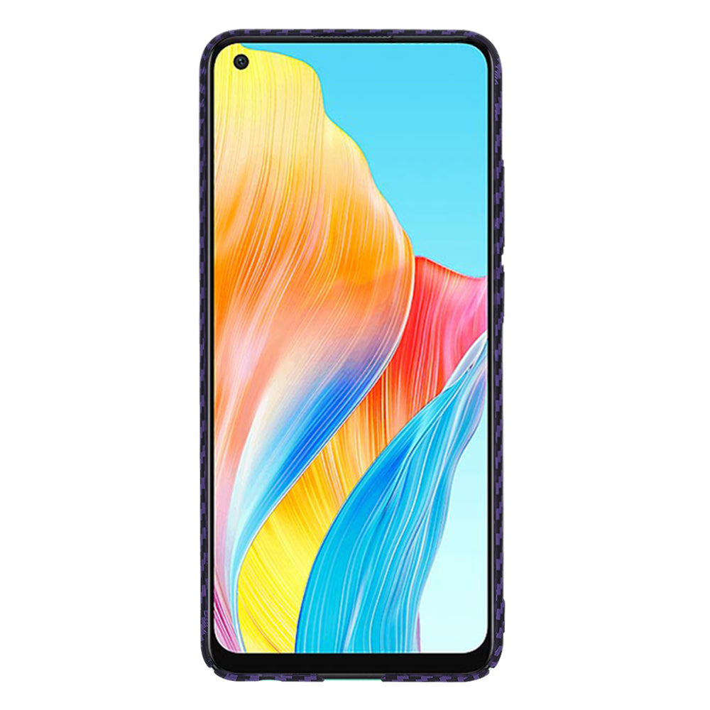 Ovitek za Oppo A78 4G, Techsuit, Carbonite FiberShell, Vijoličen