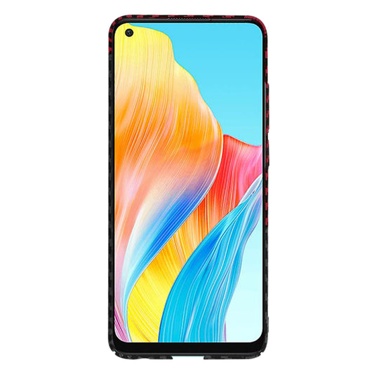 Ovitek za Oppo A78 4G, Techsuit, Carbonite FiberShell, Črno Rdeč
