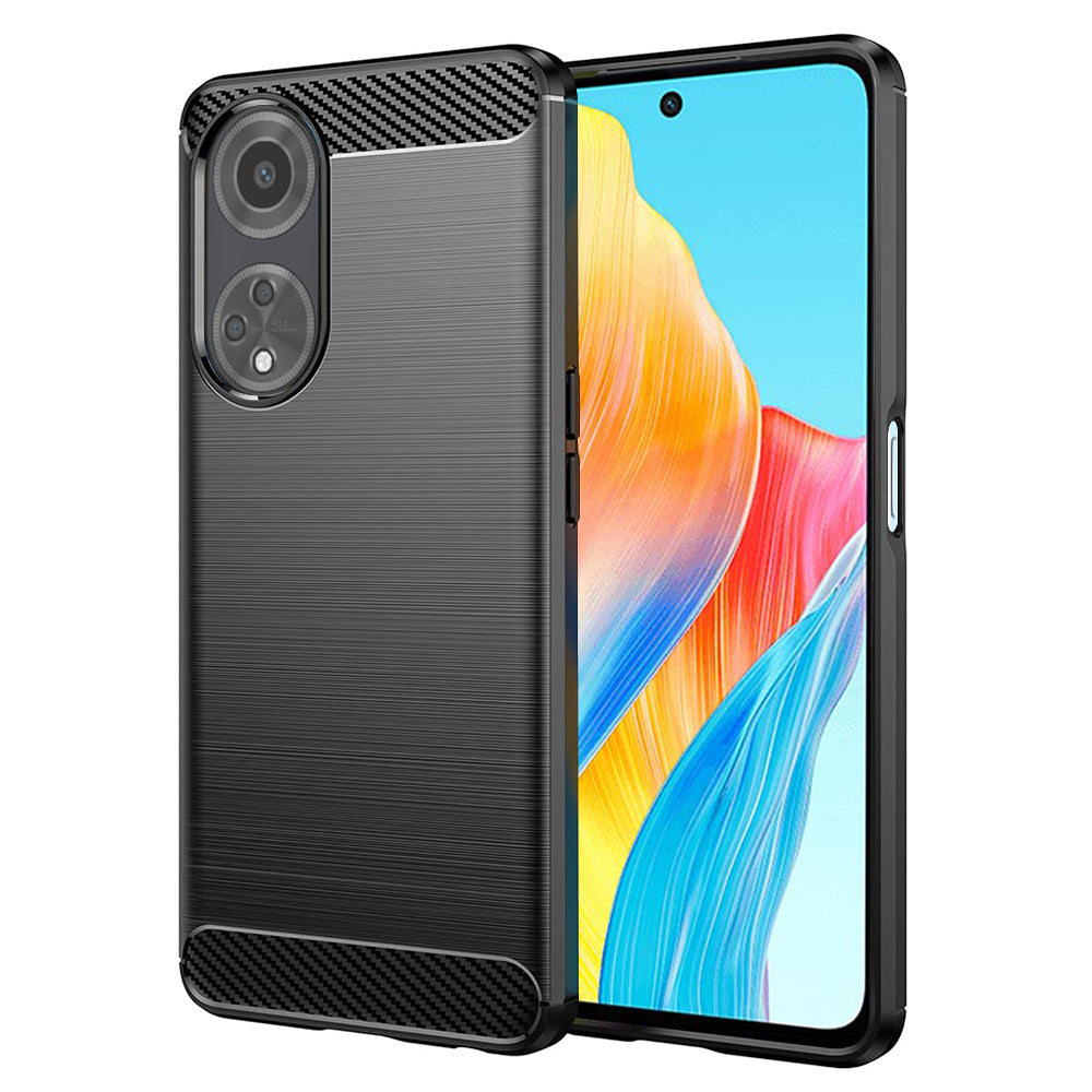 Ovitek za Oppo A98, Techsuit, Karbon, Črn