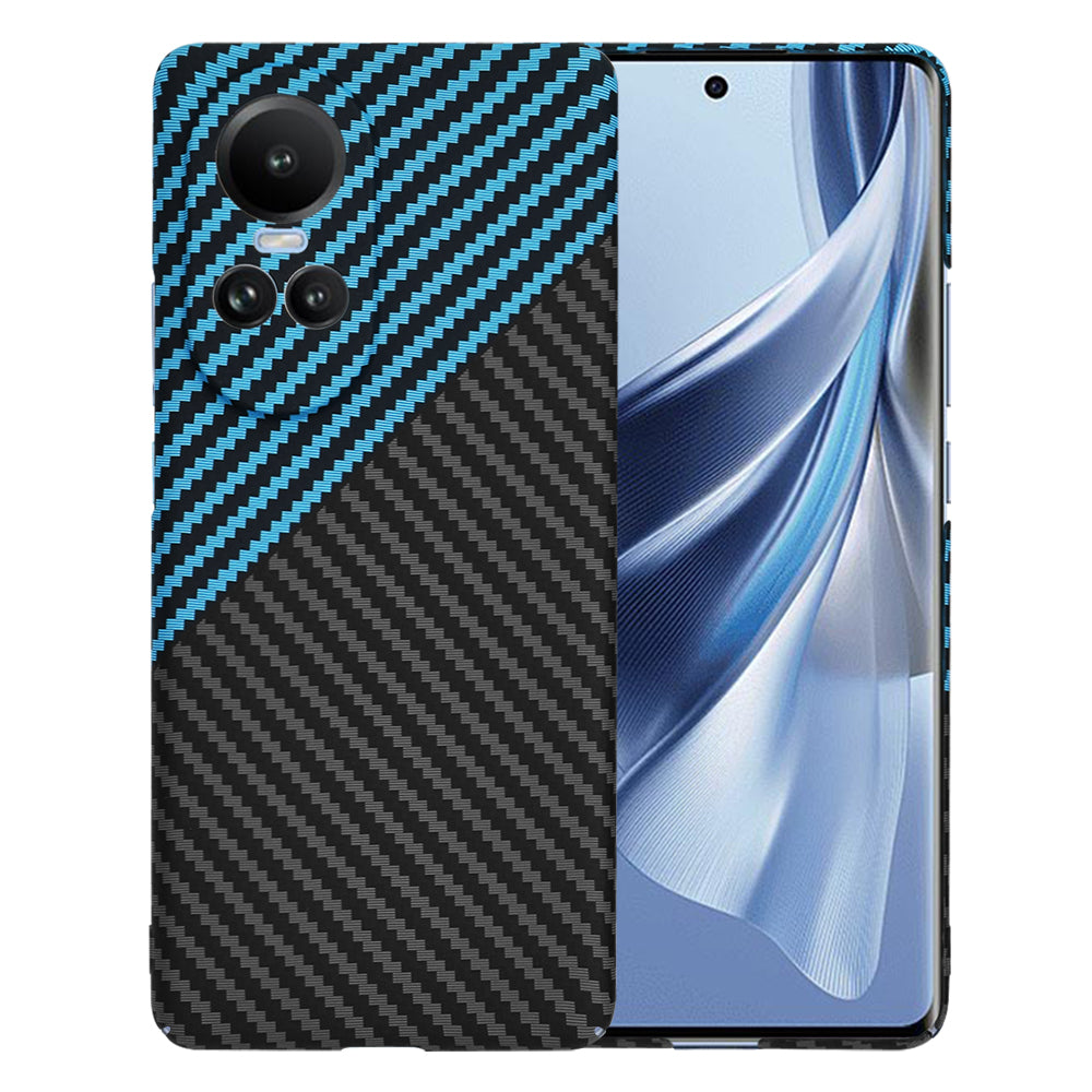 Ovitek za Oppo Reno10 / Reno10 Pro, Techsuit, Carbonite FiberShell, Črna Bleu