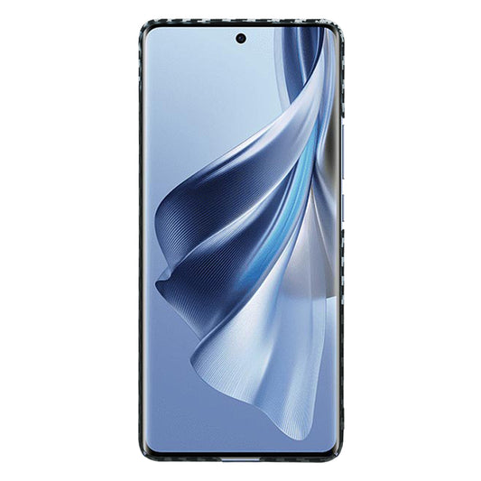 Ovitek za Oppo Reno10 / Reno10 Pro, Techsuit, Carbonite FiberShell, Črno Siva