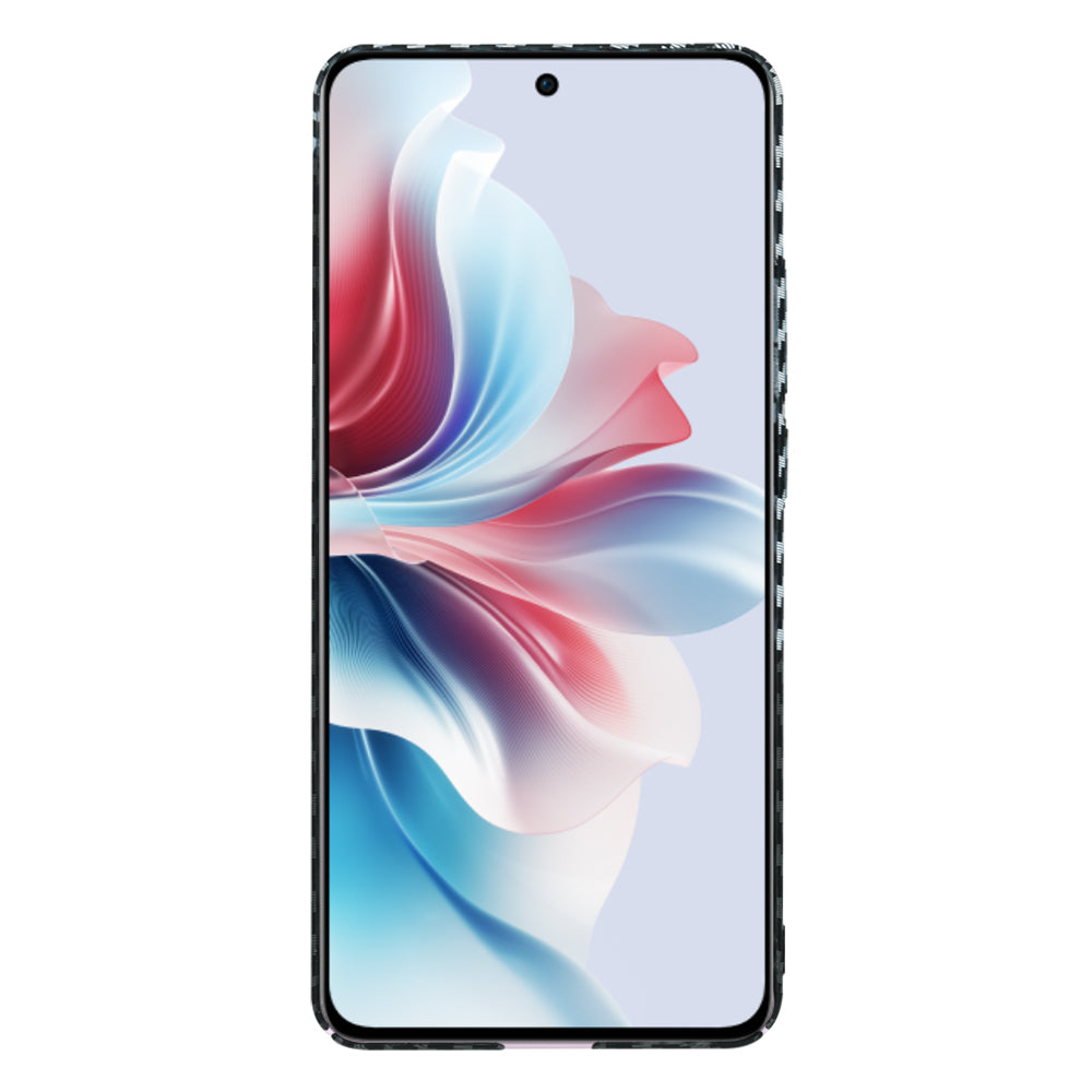 Ovitek za Oppo Reno11 F, Techsuit, Carbonite FiberShell, Črno Siva