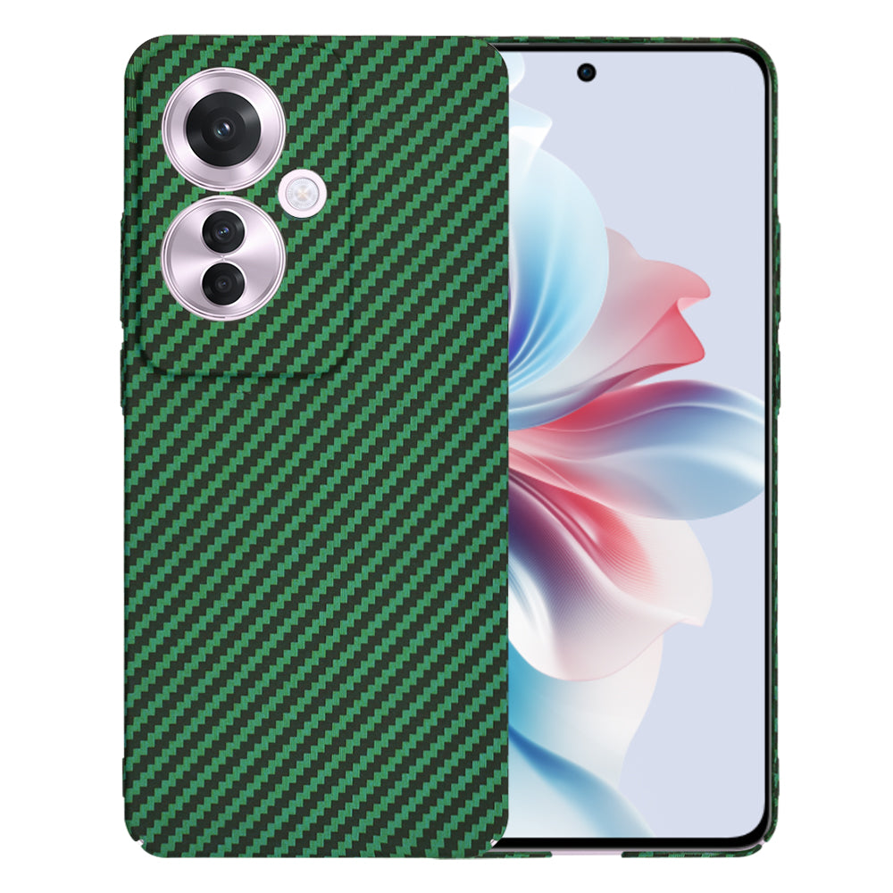 Ovitek za Oppo Reno11 F, Techsuit, Carbonite FiberShell, Zelen