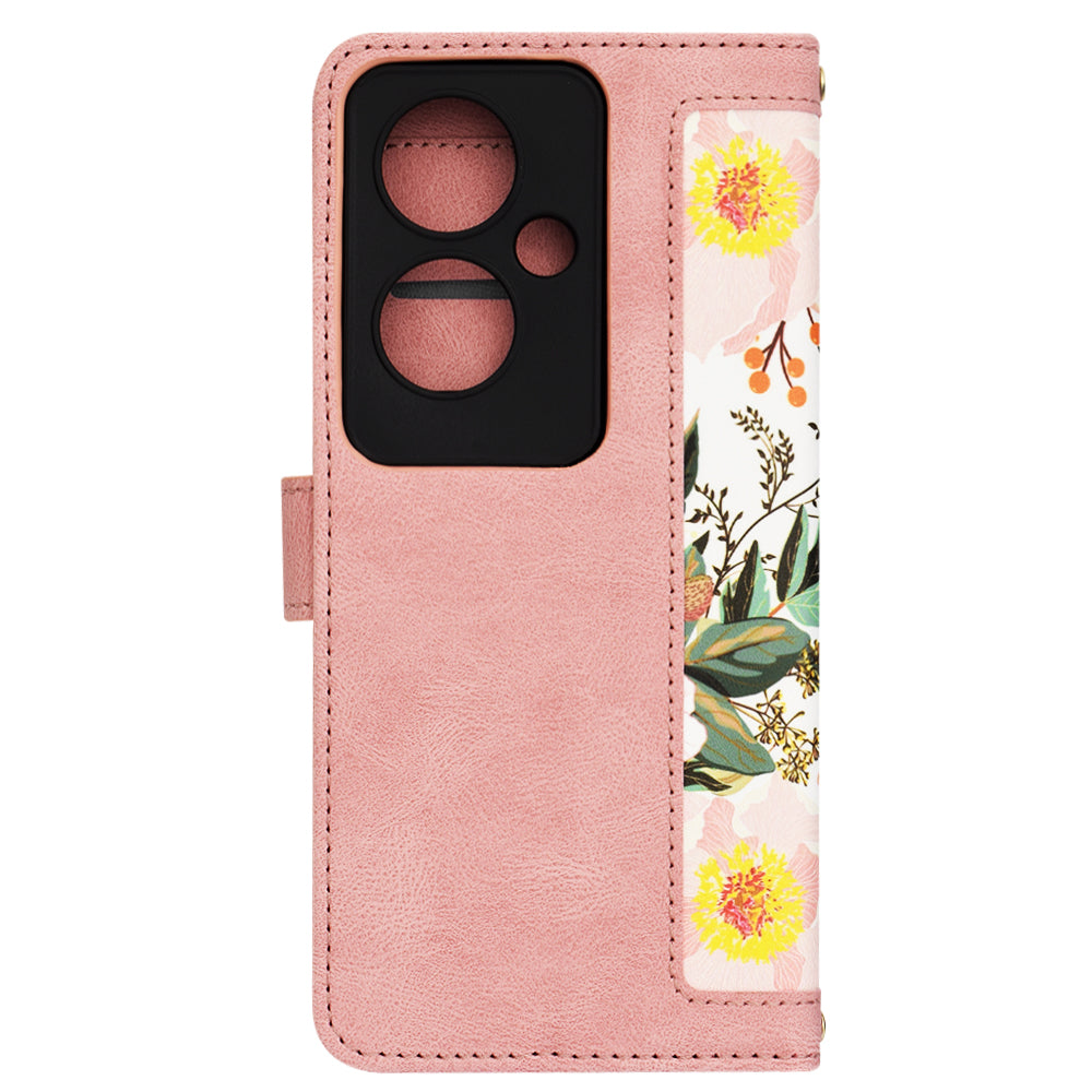 Ovitek za Oppo Reno11 F, Techsuit, FlipCraft, roza