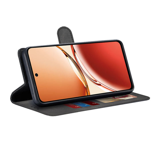 Ovitek za Oppo Reno12 FS 5G / Reno12 FS 4G / Reno12 F 4G / Reno12 F, Techsuit, Diary Book, Črn