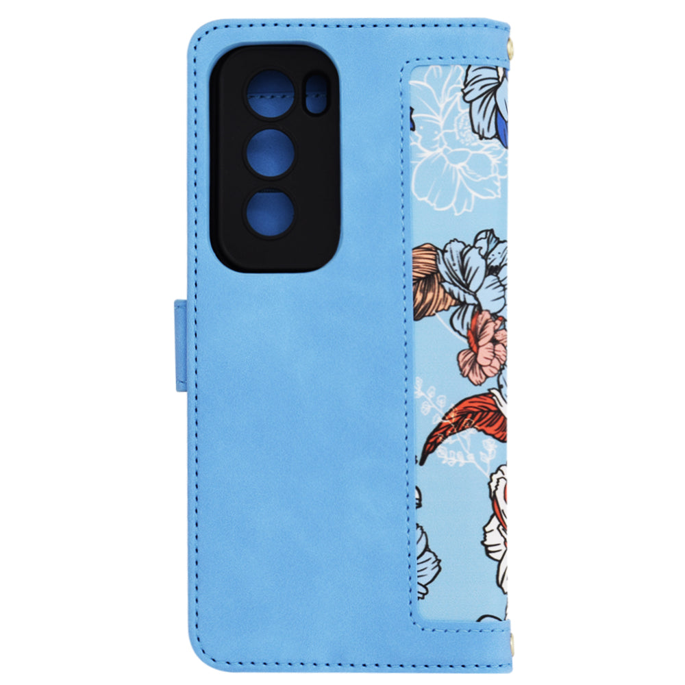 Ovitek za Oppo Reno12 Pro, Techsuit, FlipCraft, modra