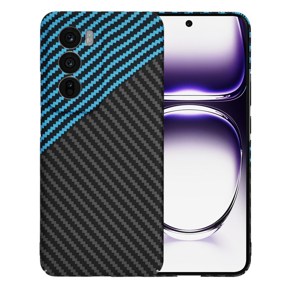 Ovitek za Oppo Reno12, Techsuit, Carbonite FiberShell, Črno modra